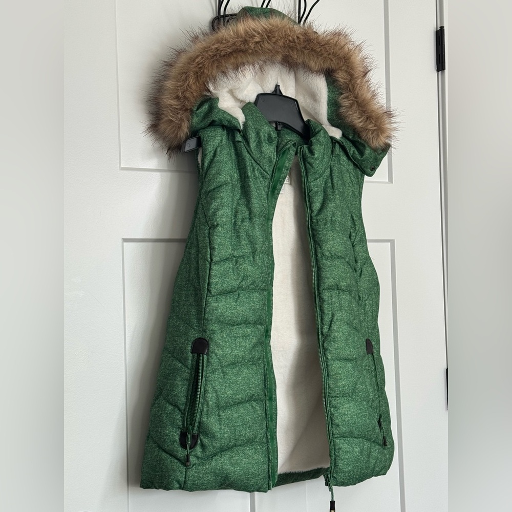 GreenTea Green Quilted Puffer Vest, New without Tag, Large - Picture 11 of 11